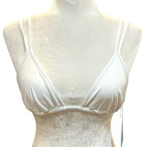 Demi Moore X Andie The Cannes Top String Bikini Swim Small White NWT